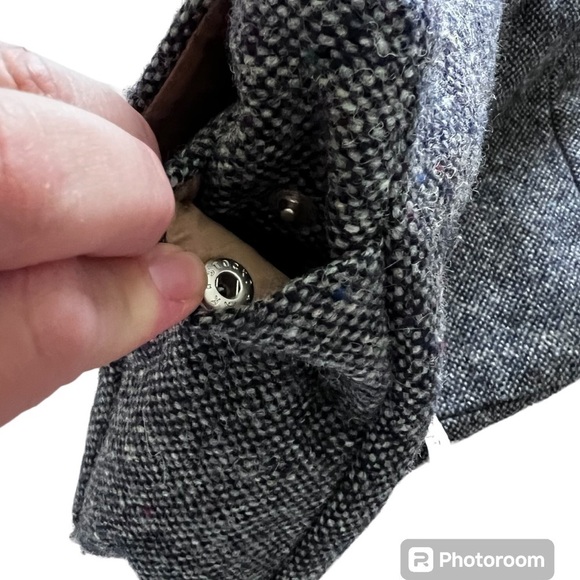 Vintage Hanna Hats of Donegal 100% Pure New Irish Wool Bag in Gray - Picture 4 of 13